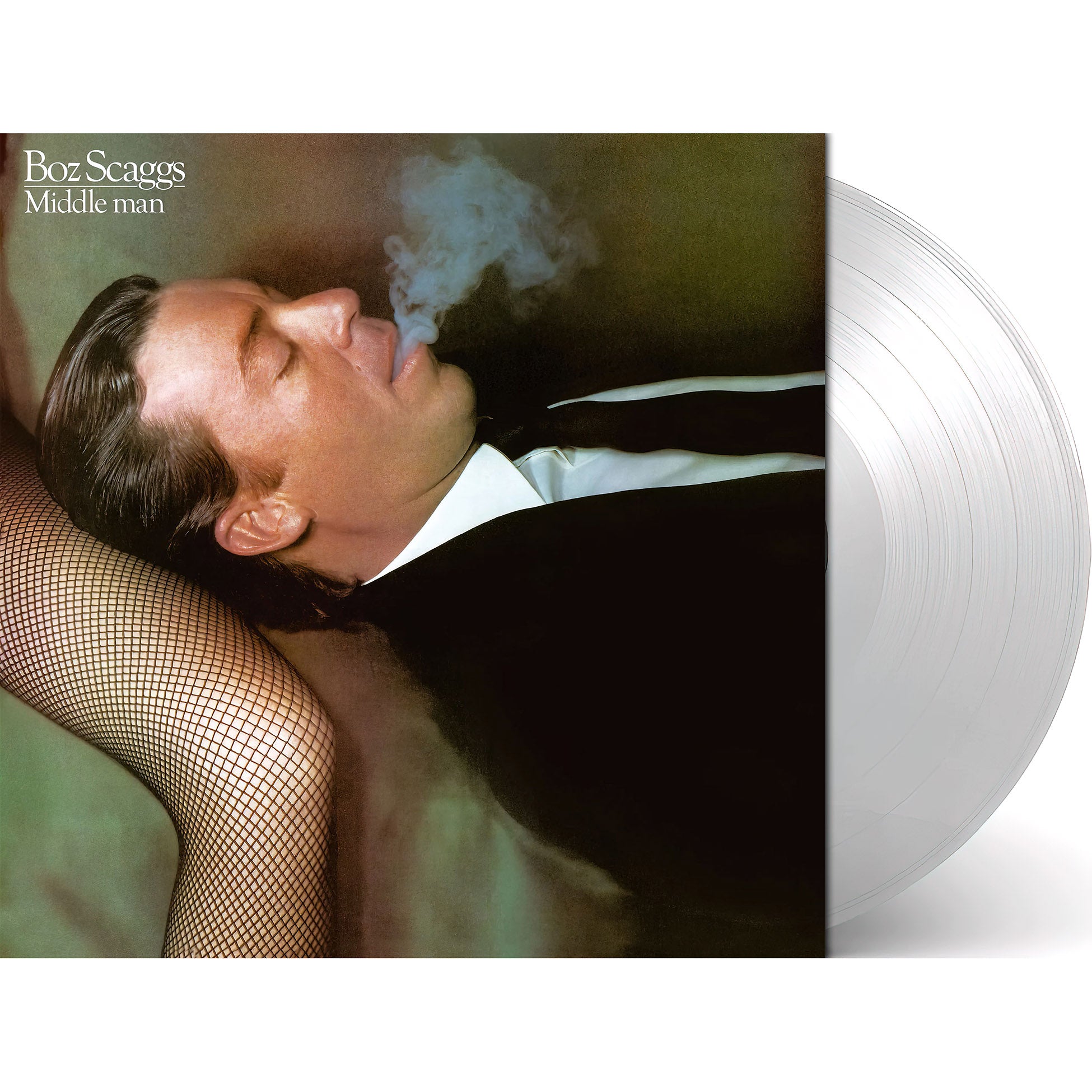Boz Scaggs - Middle Man packshot, 180g clear vinyl pressing, soft rock and soul – available for purchase at ToucanRecords.com