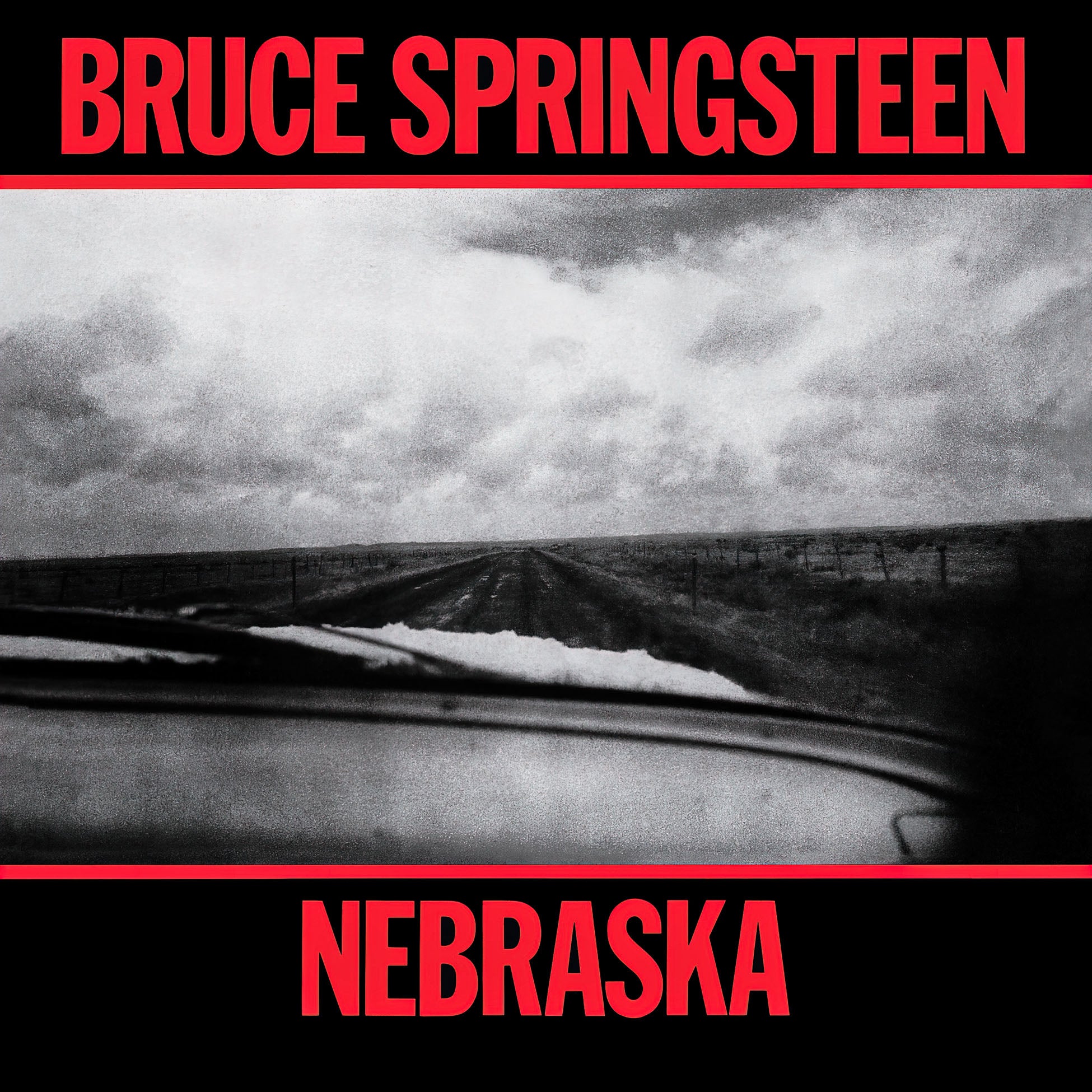 Bruce Springsteen - Nebraska album cover, 180g audiophile black vinyl remastered by Bob Ludwig