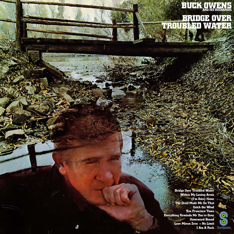 buck owens, and his buckaroos, buckaroos, bridge over troubled water, record store day, black friday, rsd, limited edition, clear vinyl, colored vinyl, album cover, album art, cover, cover art, vinyl,