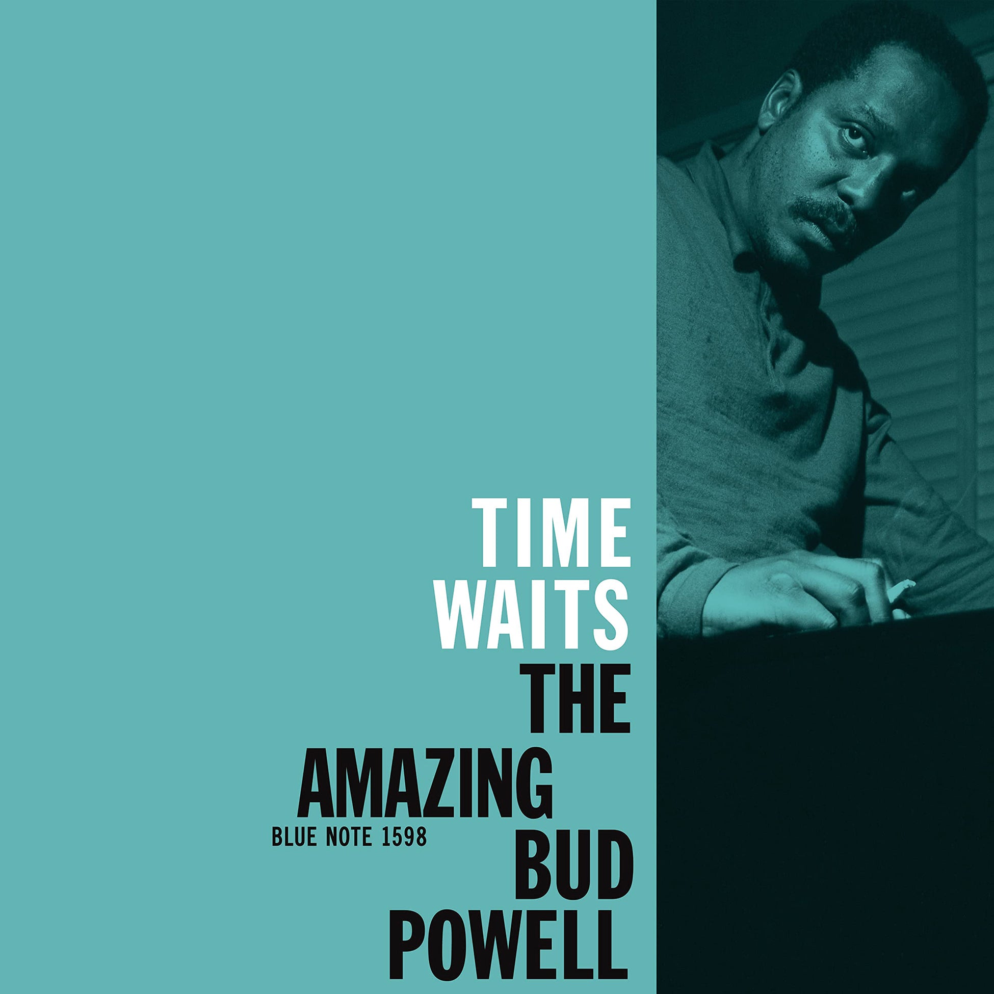 Bud Powell - Time Waits album cover, Blue Note Classic Vinyl Series, 180g black LP, Kevin Gray all-analog remaster, bebop jazz piano -- ToucanRecords.com