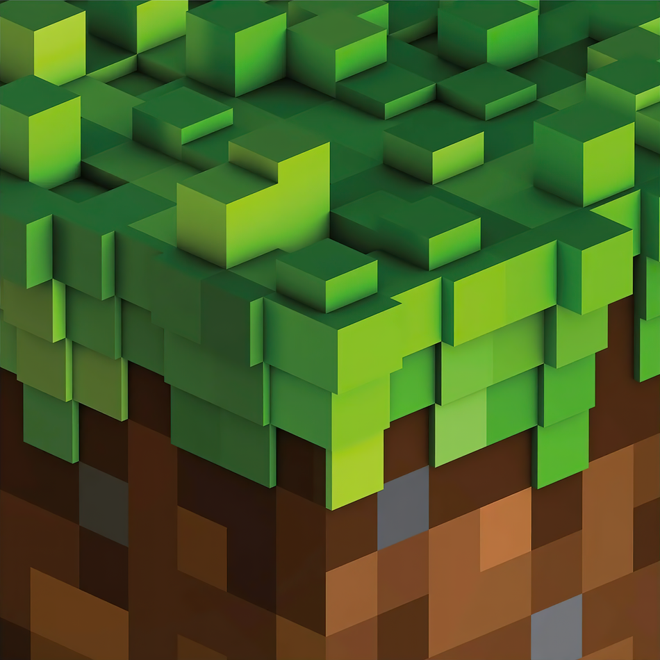C418 Minecraft Volume Alpha album cover, green vinyl LP edition, video game soundtrack, Daniel Rosenfeld composer - available at ToucanRecords.com