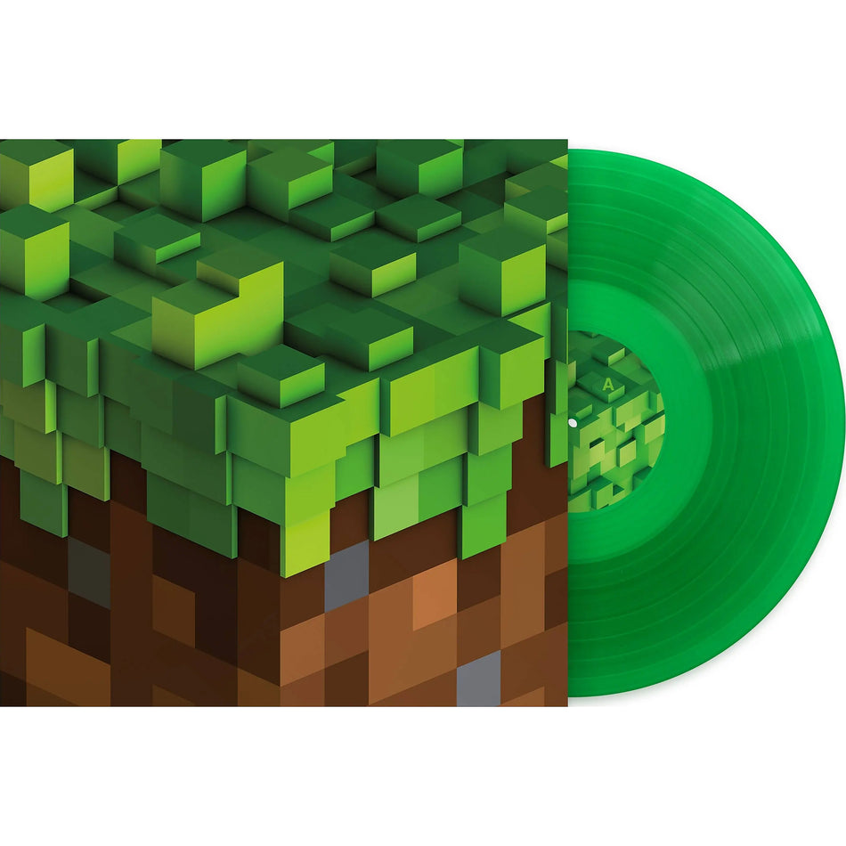 C418 Minecraft Volume Alpha green vinyl record, video game music LP, ambient downtempo,vgm