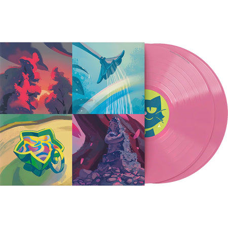 C418 Wanderstop FM soundtrack packshot featuring indie exclusive Pink Seed colored 2LP vinyl LP with limited edition gatefold jacket