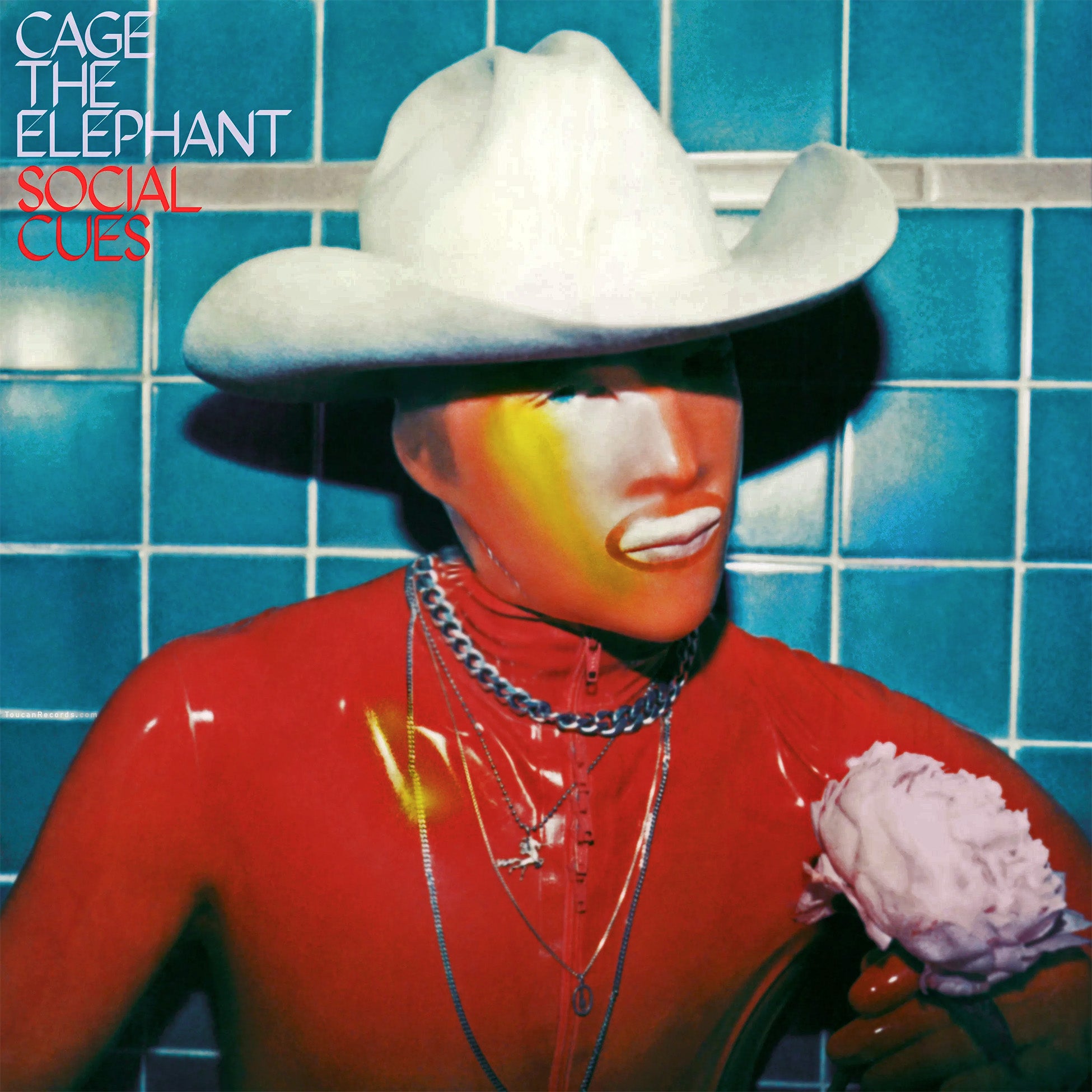 Cage The Elephant Social Cues album cover art black vinyl LP gatefold edition with poster available now at ToucanRecords.com