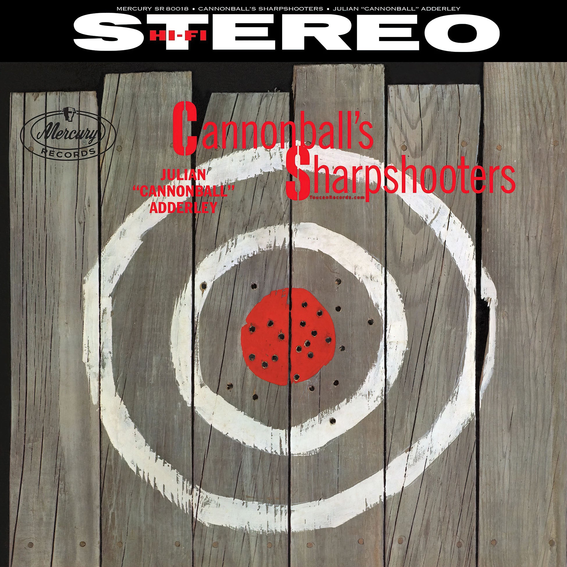 Cannonball Adderley Cannonball's Sharpshooters album cover art for the Verve Vault Series 180g vinyl LP at ToucanRecords.com