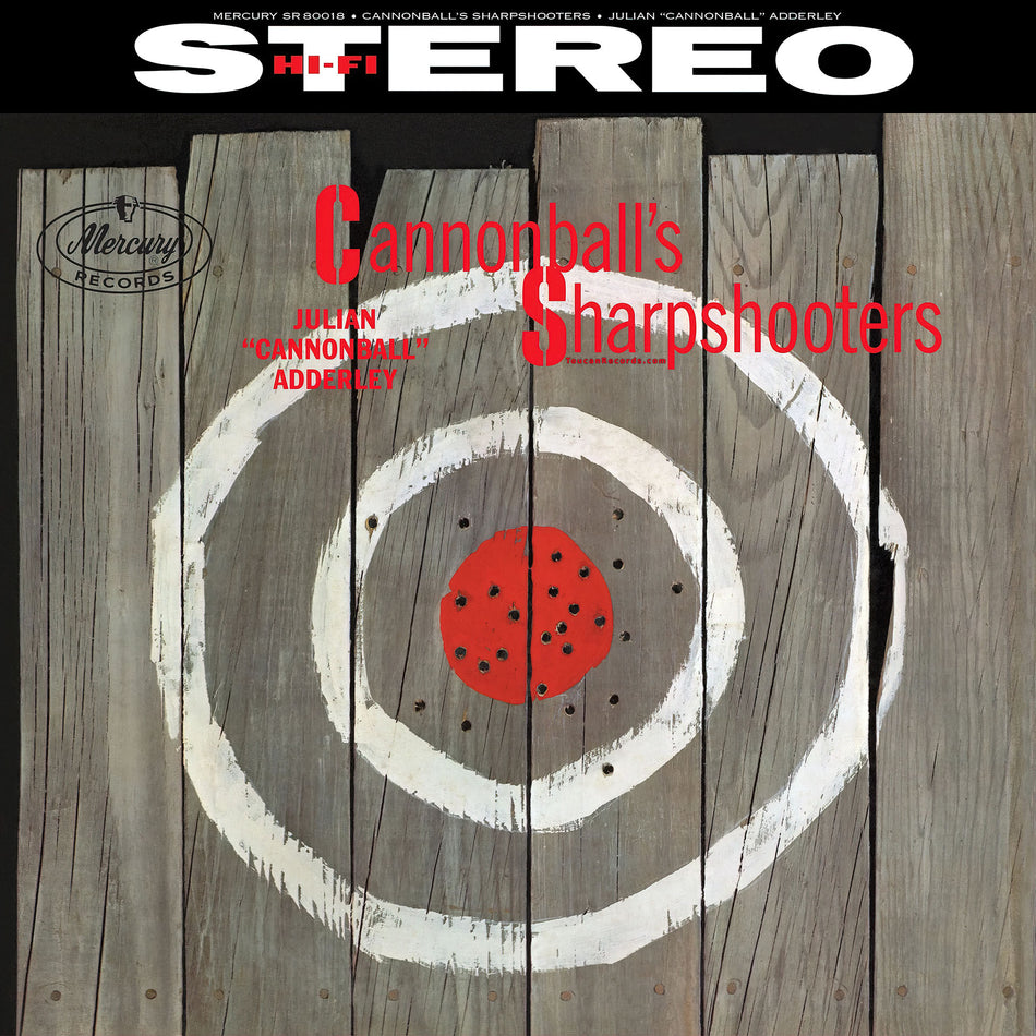 Cannonball Adderley Cannonball's Sharpshooters album cover art for the Verve Vault Series 180g vinyl LP at ToucanRecords.com