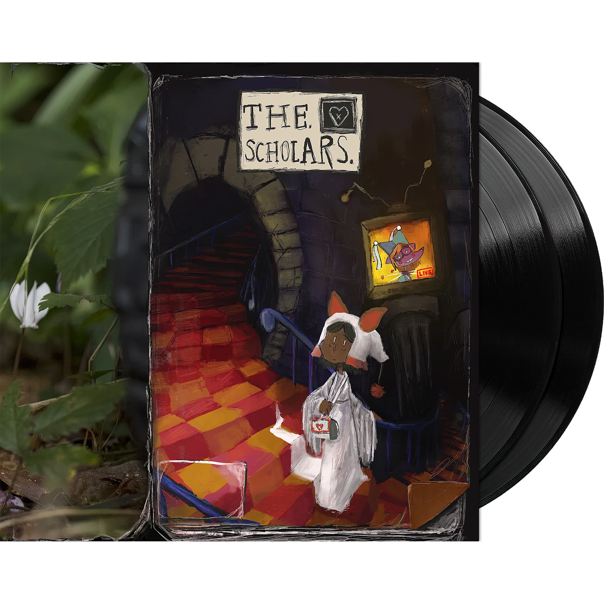 Car Seat Headrest The Scholars vinyl packshot, 2LP black pressing, alternative rock gatefold edition