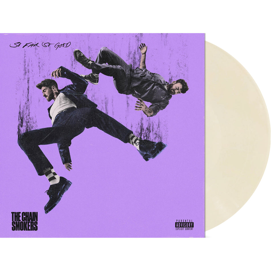 The Chainsmokers - So Far So Good packshot, bone colored LP with printed inner sleeve - ToucanRecords.com