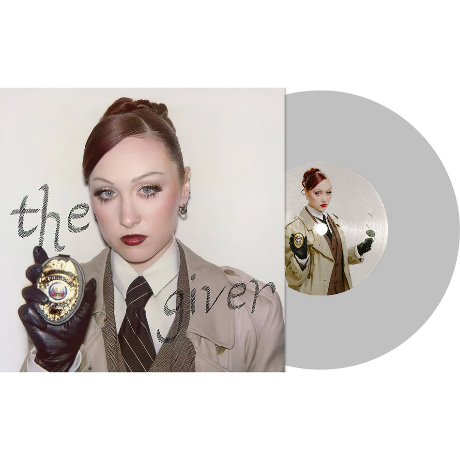 The Giver Private Investigator indie exclusive vinyl single, private investigator variant, Chappell Roan silver colored pressing, collectible country pop music