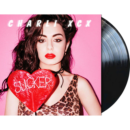 Charli XCX - Sucker vinyl LP packshot featuring Boom Clap, Break The Rules and Doing It with Rita Ora on 140g black vinyl, available at ToucanRecords.com.