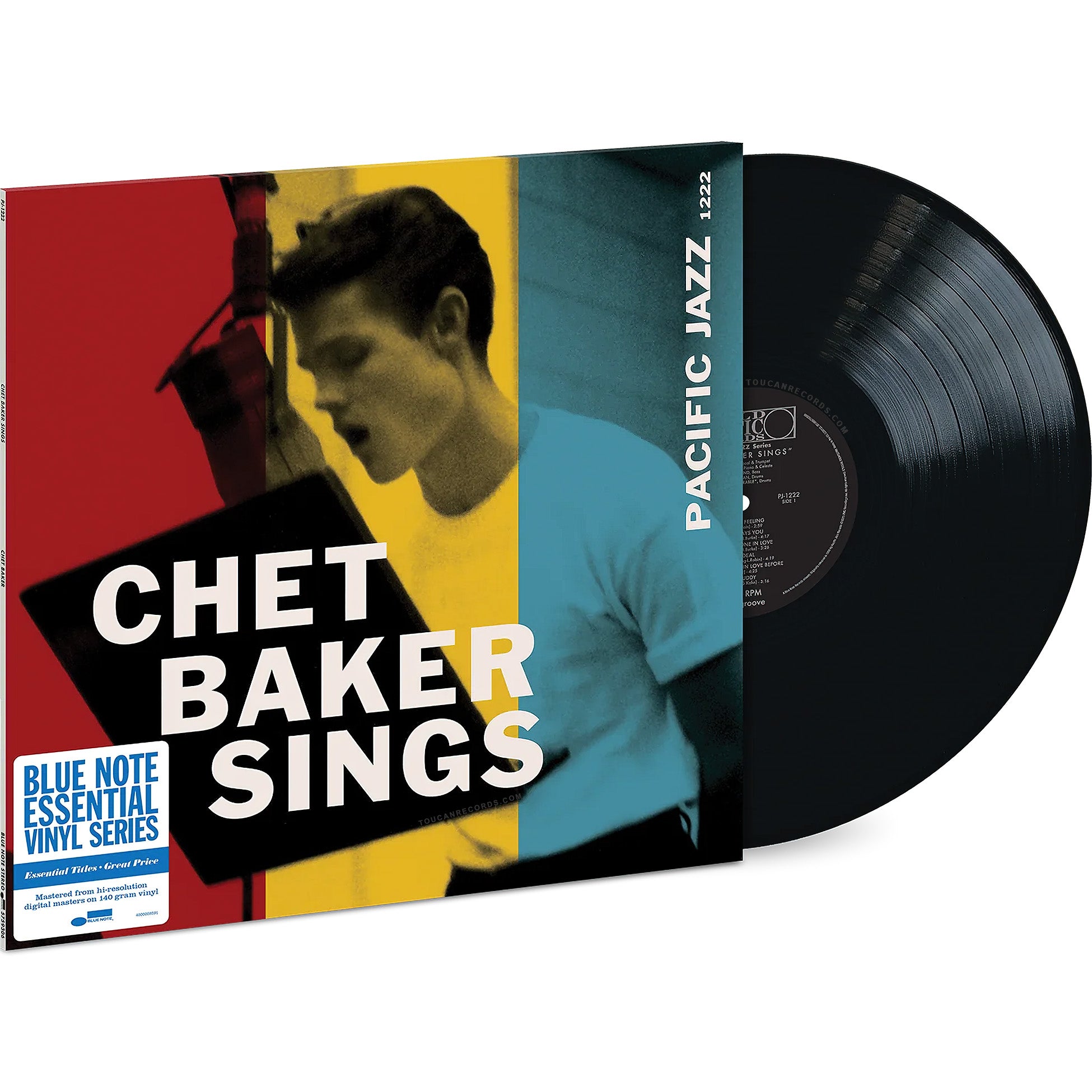 Chet Baker Sings packshot for the Blue Note Essential Vinyl Series 140g vinyl LP mastered from a high-resolution digital source