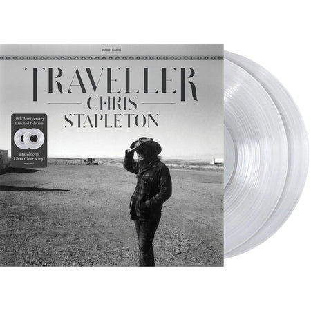Chris Stapleton Traveller packshot, clear vinyl records gatefold 10th anniversary, country indie exclusive