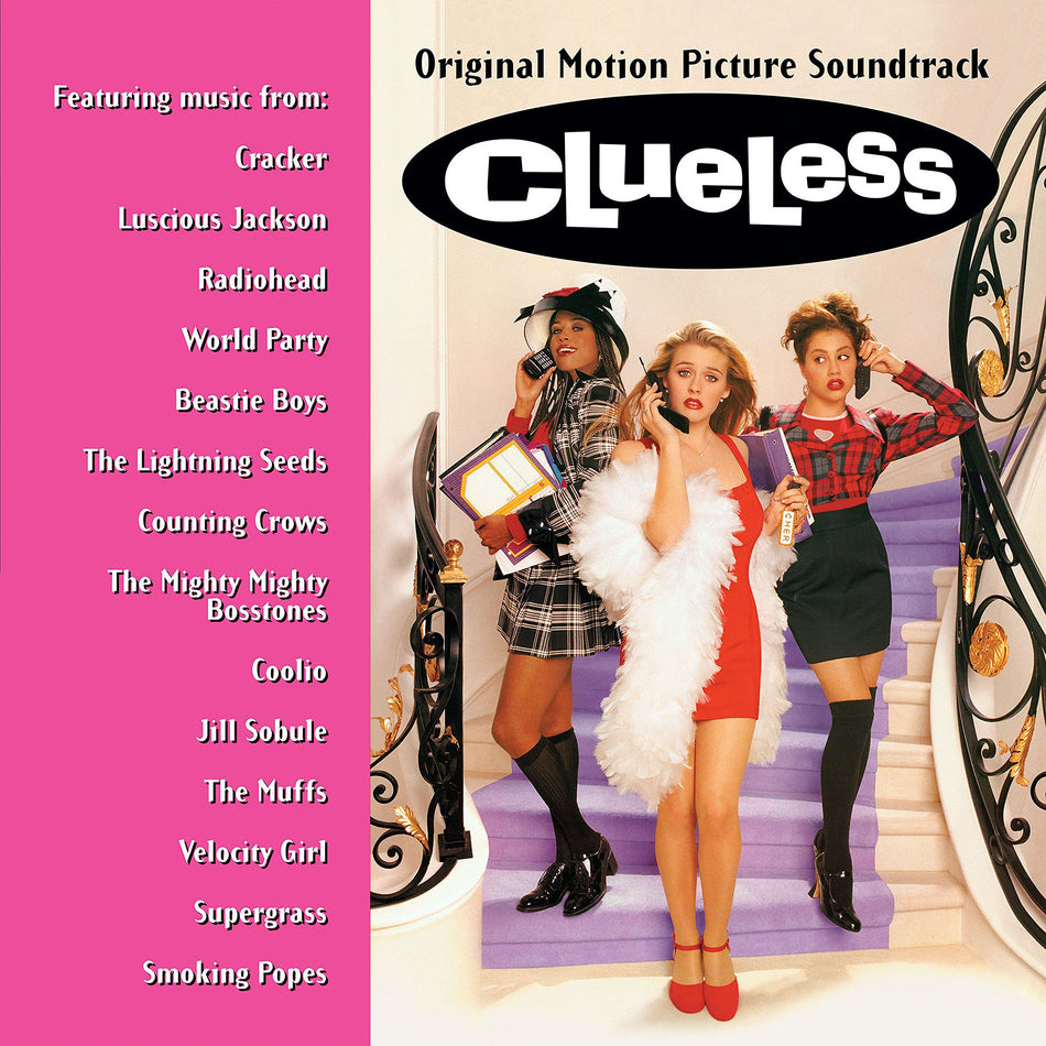 Various Artists - Clueless soundtrack album cover, black vinyl LP, 1995 teen movie. Iconic 90s soundtrack vinyl at ToucanRecords.com
