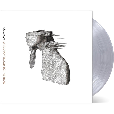 Coldplay - A Rush of Blood to the Head packshot, sustainable clear vinyl EcoRecord pressing, British alternative rock featuring the song "Clocks"