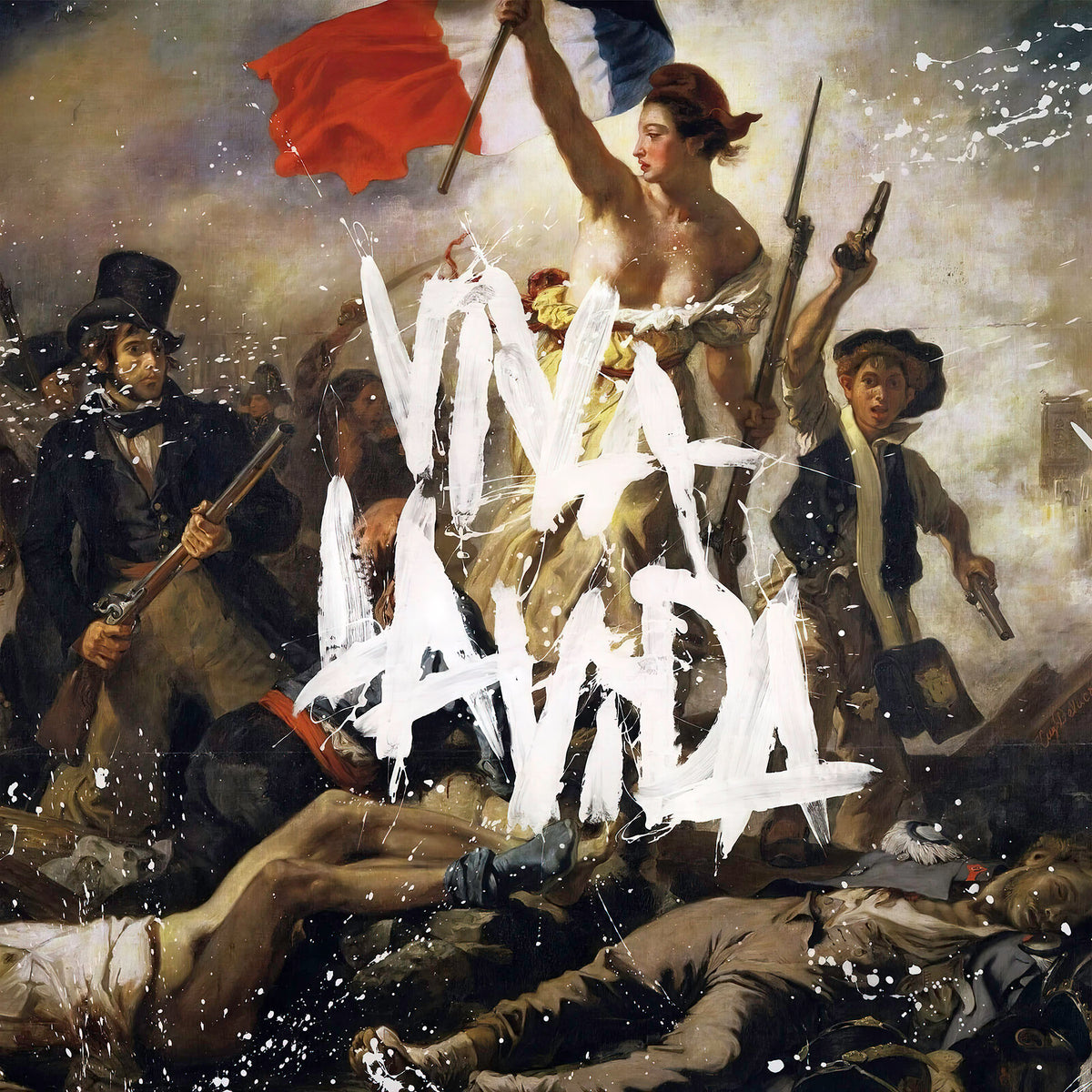 Coldplay - Viva la Vida or Death and All His Friends album cover, clear vinyl EcoRecord edition, Brian Eno-produced masterpiece
