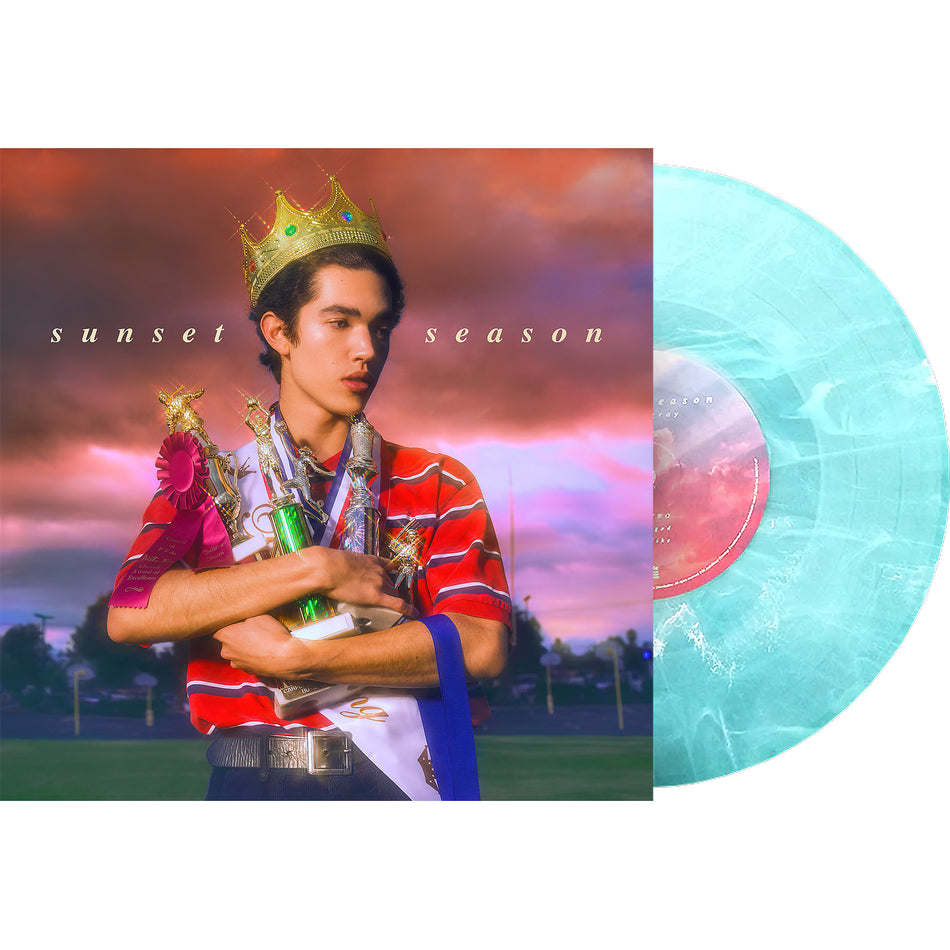 Conan Gray, Sunset Season, 10 Inch, EP, Sea Glass, White Marble, Vinyl, cover, album, alum art, packshot