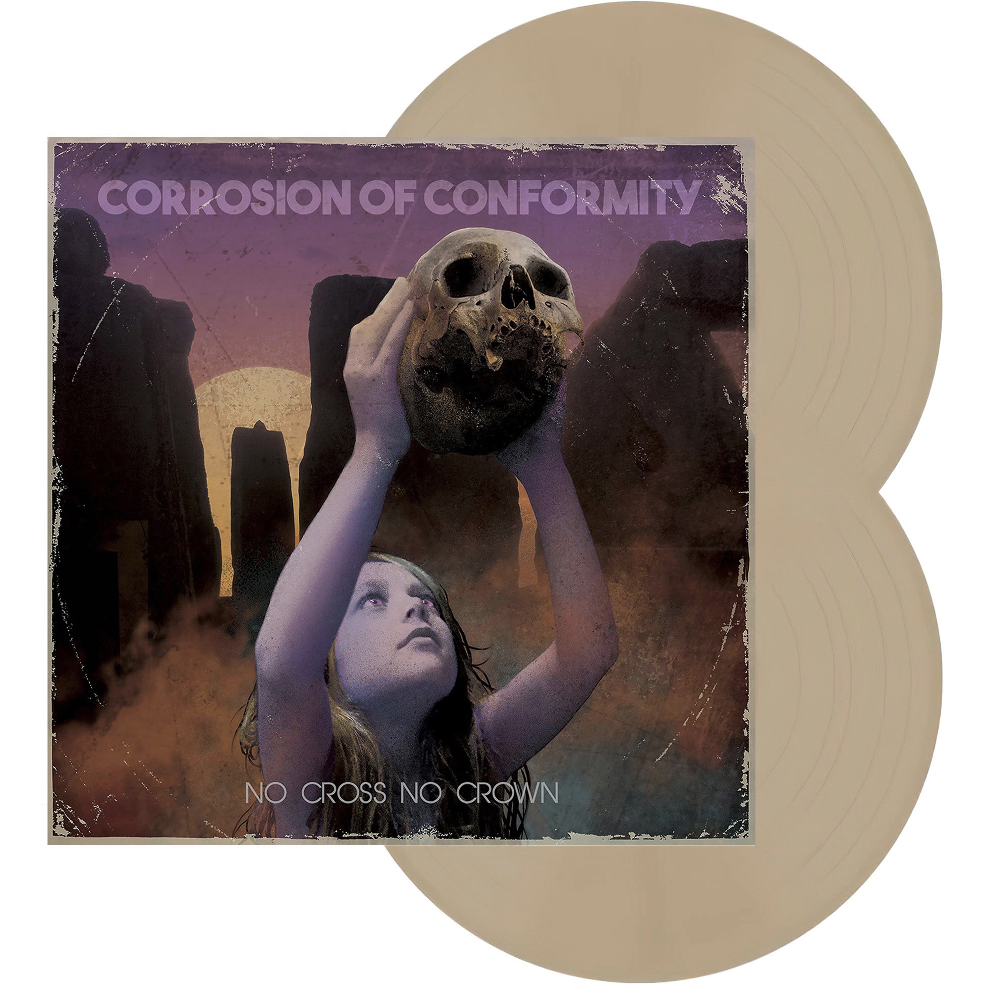 Corrosion Of Conformity - No Cross No Crown packshot, limited edition of 1,500 copies, beer colored vinyl pressing, southern sludge metal album – available ToucanRecords.com