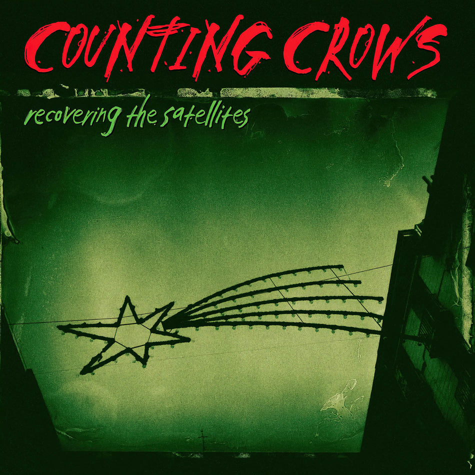 Counting Crows - Recovering The Satellites album cover, red lava vinyl 2LP, RSD Essential, Indie Exclusive, Limited Edition -- ToucanRecords.com