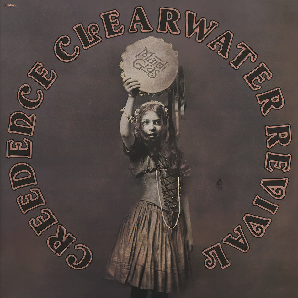 Creedence Clearwater Revival - Mardi Gras album cover, gold vinyl LP edition, final studio album from CCR