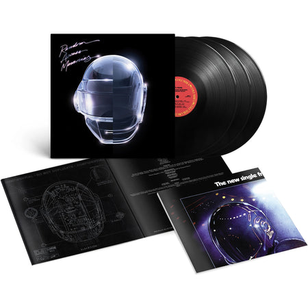 Daft Punk - Random Access Memories packshot, 180g triple vinyl pressing, electronic disco music