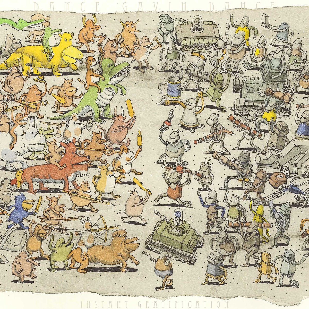 Dance Gavin Dance Instant Gratification vinyl and CD edition album cover