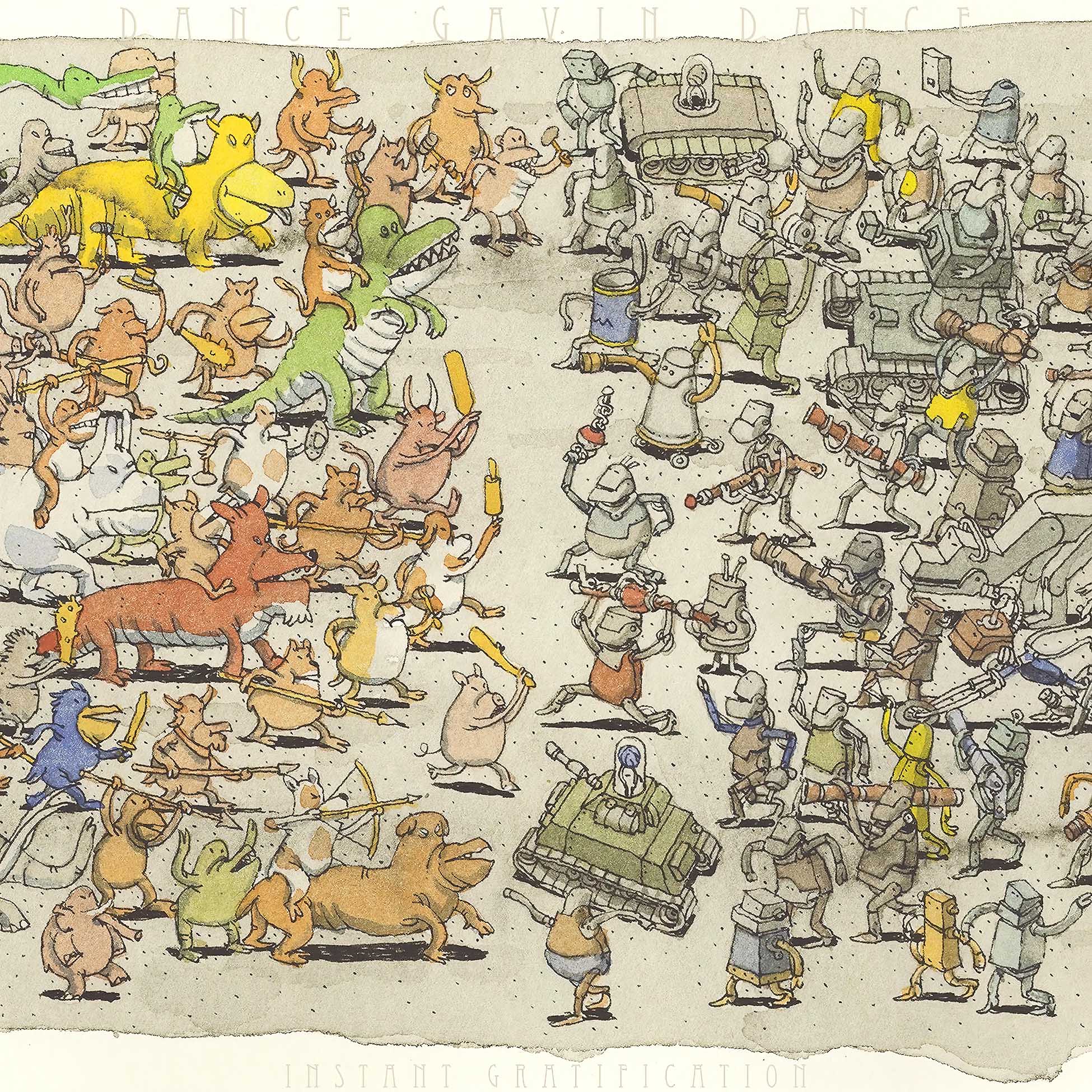 Dance Gavin Dance Instant Gratification vinyl and CD edition album cover