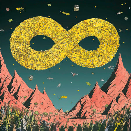 Dance Gavin Dance Mothership album cover for the 10th Anniversary limited Sea Blue Glitter vinyl LP at ToucanRecords.com