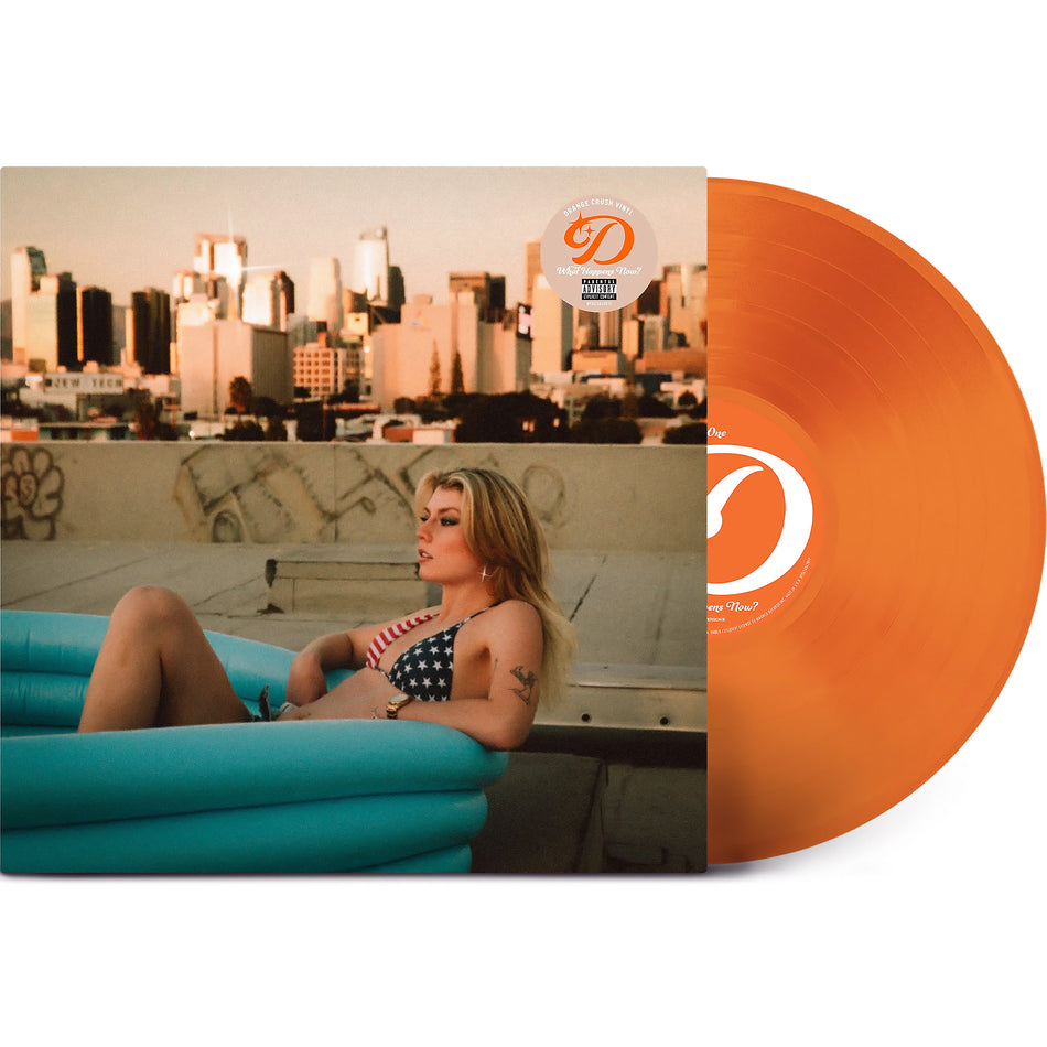 Dasha, What Happens Now, Orange Crush, Colored Vinyl, cover, album, vinyl, packshot