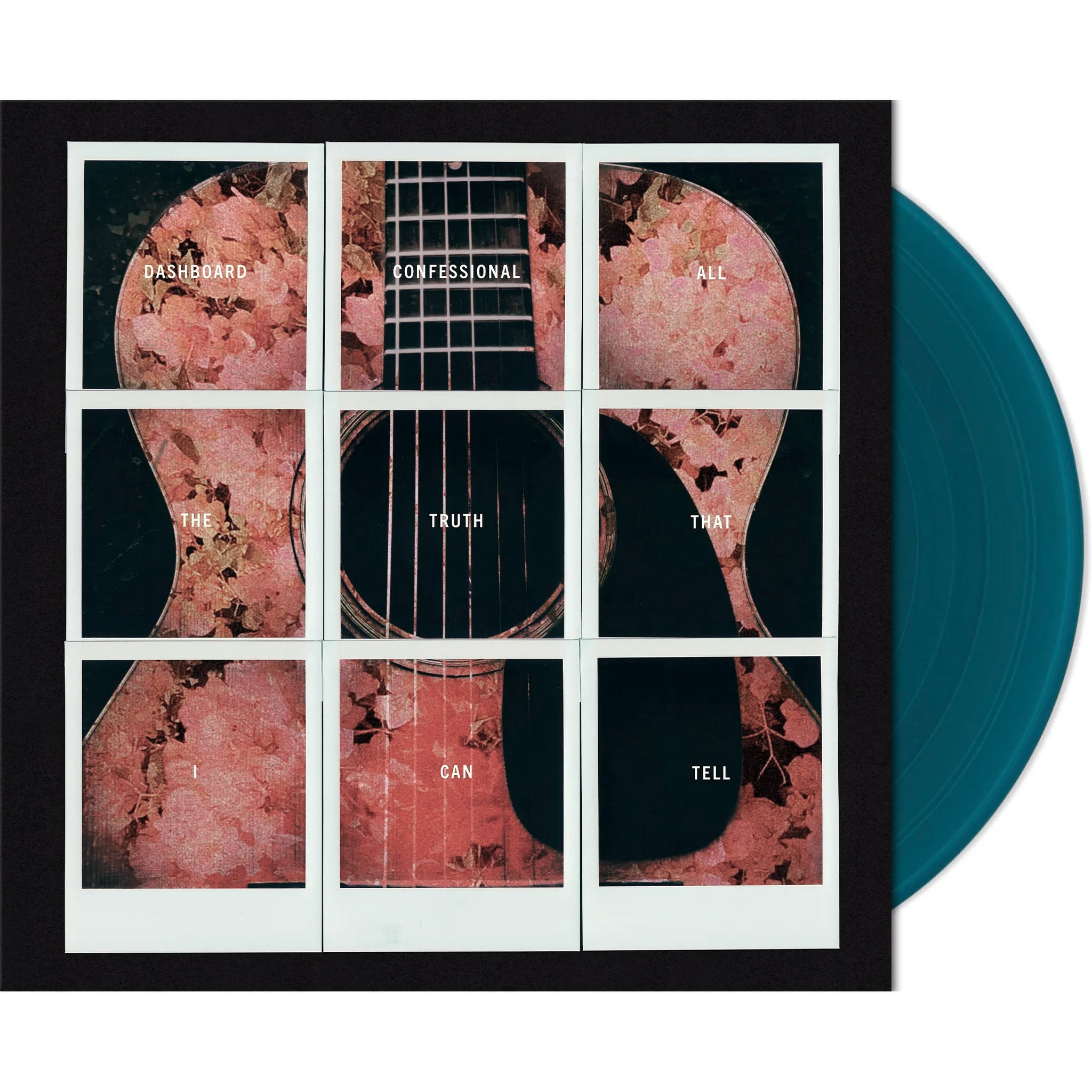 Dashboard Confessional - All The Truth That I Can Tell packshot, limited blue vinyl pressing, introspective alt-rock album