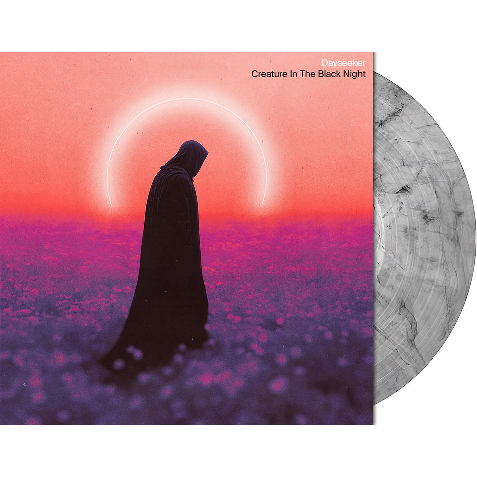 Dayseeker - Creature In The Black Night packshot, gray marble vinyl pressing, post-hardcore collection