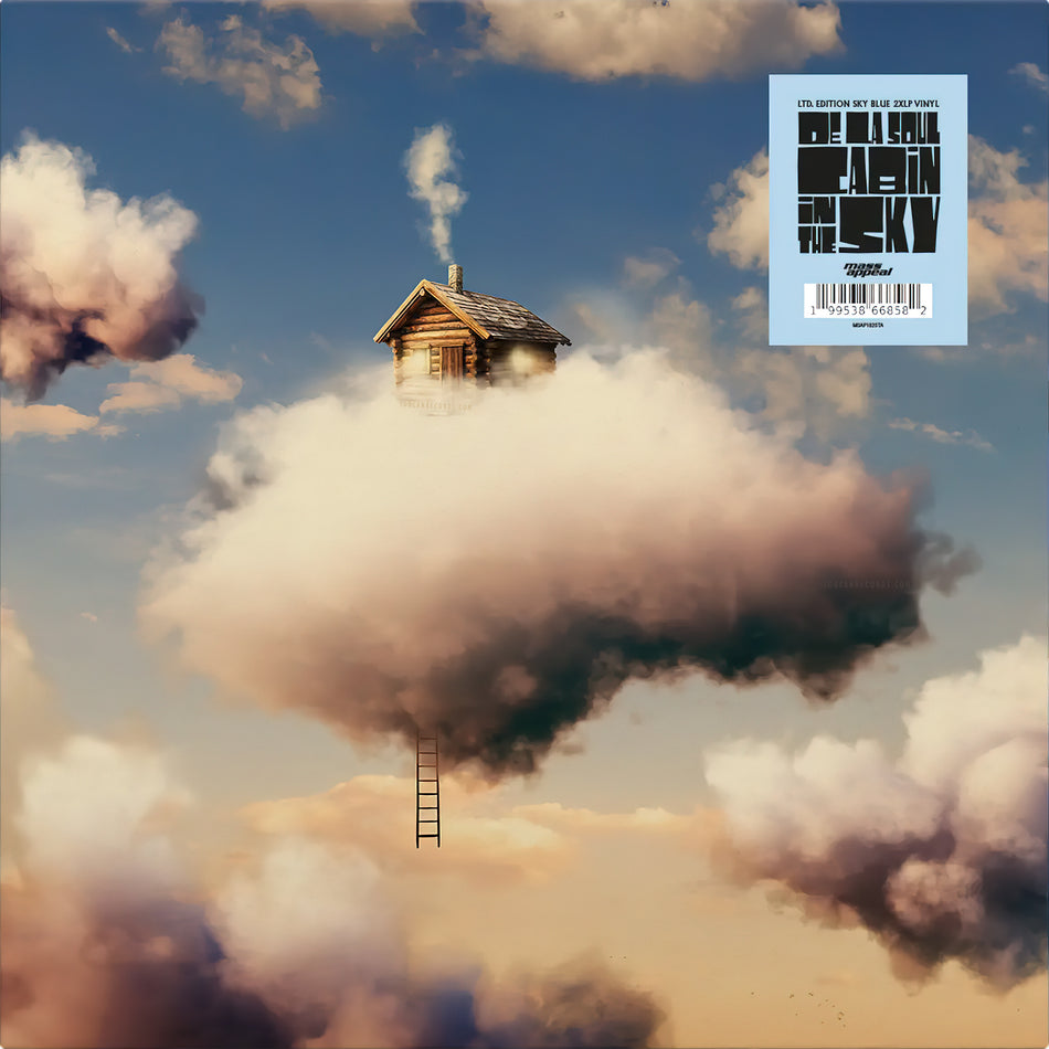 Cabin In The Sky sky blue vinyl alternate artwork, De La Soul double LP, boom bap jazz rap & hip-hop album