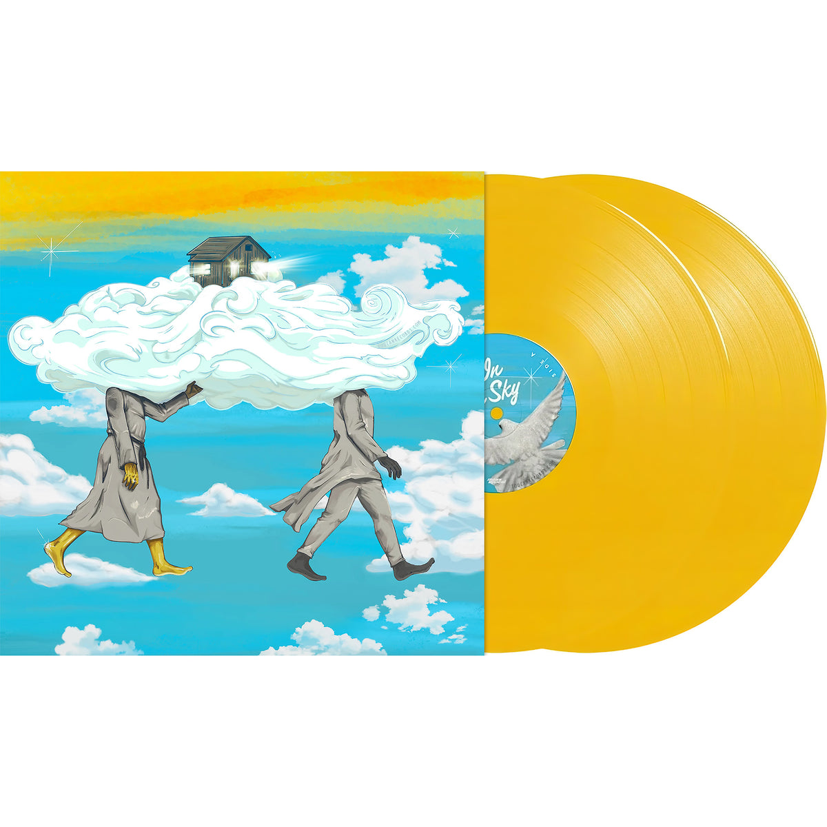 Cabin In The Sky duckie yellow vinyl packshot, De La Soul 2LP with Giancarlo Esposito narration, 2025 hip-hop release