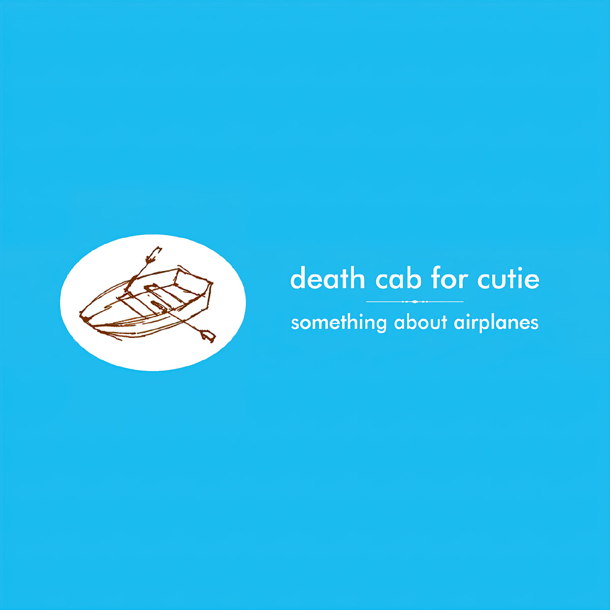 Death Cab For Cutie Something About Airplanes album cover black vinyl LP with printed inner sleeve and emo indie pop styling