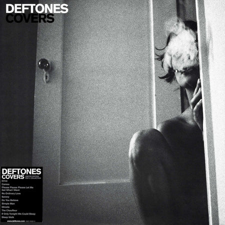 Deftones Covers album cover for the black vinyl LP with 11 cover songs including Drive and No Ordinary Love at ToucanRecords.com