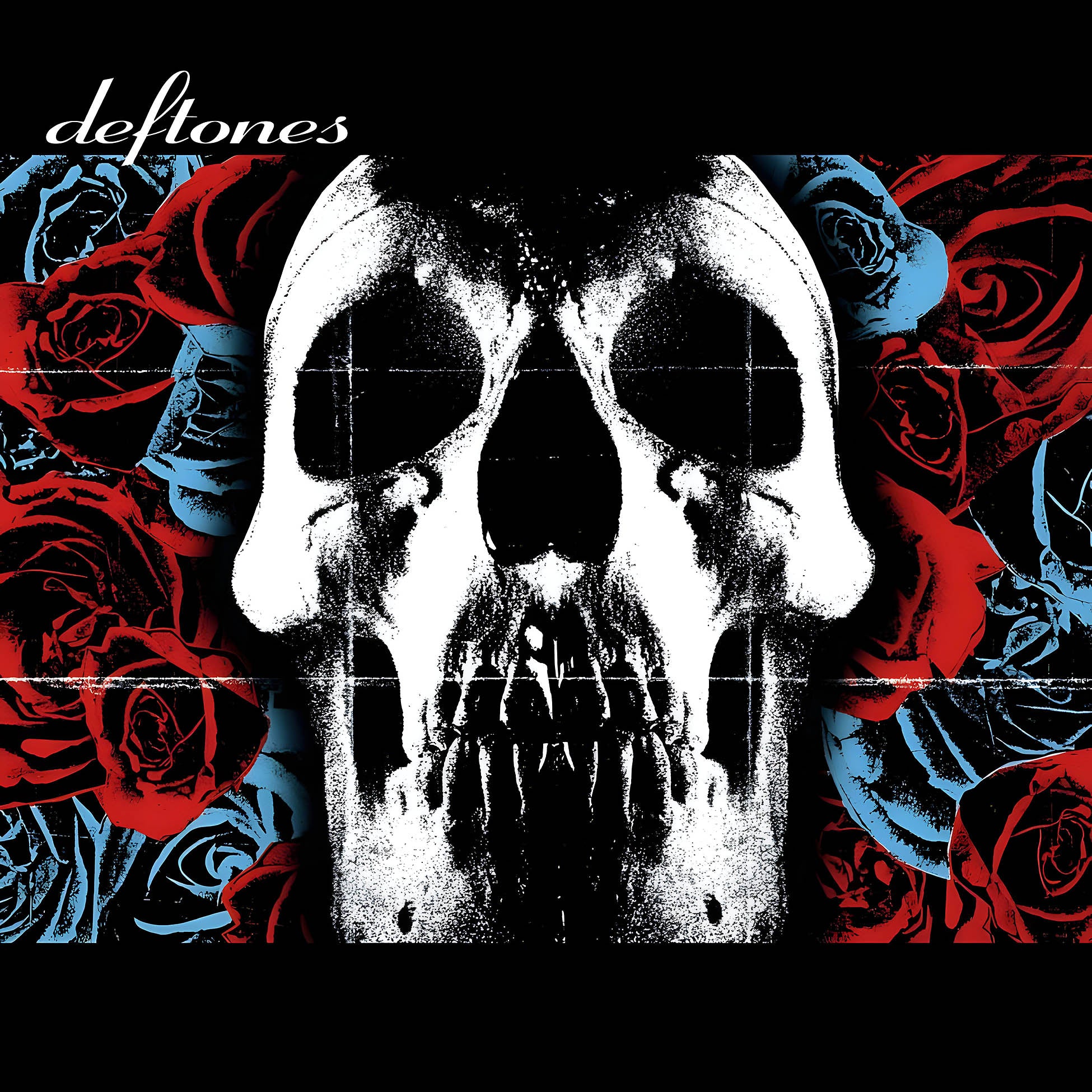 Deftones - Deftones 2003 album cover, black vinyl with "Minerva" and "Hexagram," shoegaze-influenced alternative metal classic
