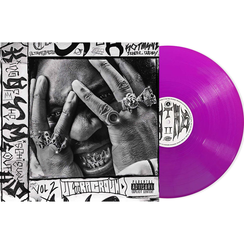 Denzel curry, king of the mischievous south, mischievous south, packshot, indie exclusive, neon violet, vinyl, colored vinyl, purple vinyl,