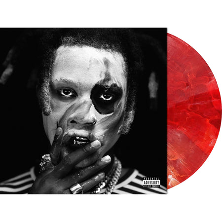 Denzel Curry TA13OO red slushie colored vinyl LP packshot available at ToucanRecords.com with printed inner sleeve