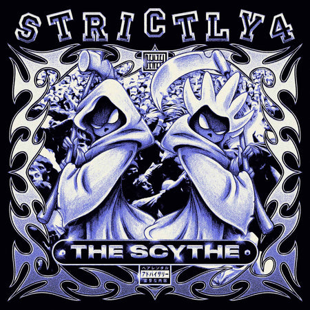 Strictly 4 The Scythe Denzel Curry LP cover art, tangerine colored vinyl, Southern hip-hop trap Memphis rap