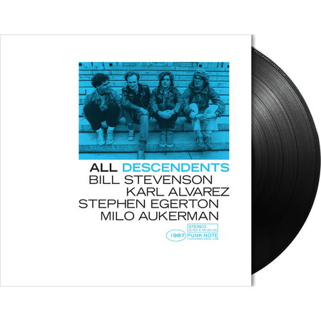 Descendents All packshot for Punk Note Edition black vinyl LP with case-wrapped jacket and 2 bonus tracks never before released on vinyl. Available at ToucanRecords.com