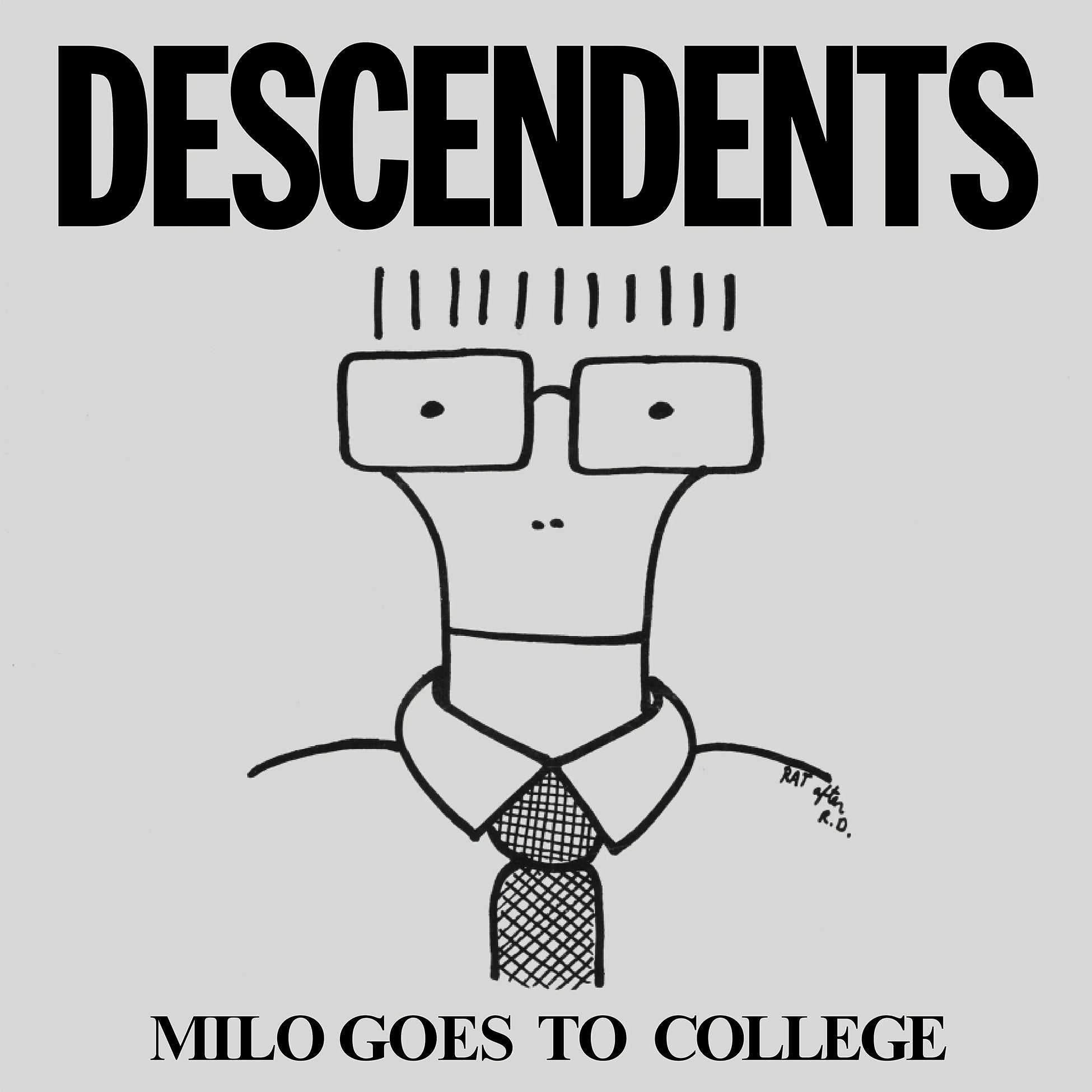 Descendents - Milo Goes To College album cover, gray matter colored vinyl edition, punk rock classic