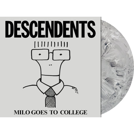 Milo Goes To College packshot, gray matter color vinyl pressing, 80s punk era