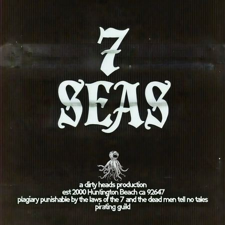 Dirty Heads 7 Seas album cover for the limited indie exclusive vinyl LP with reggae rock, hip-hop, and pop rock tracks