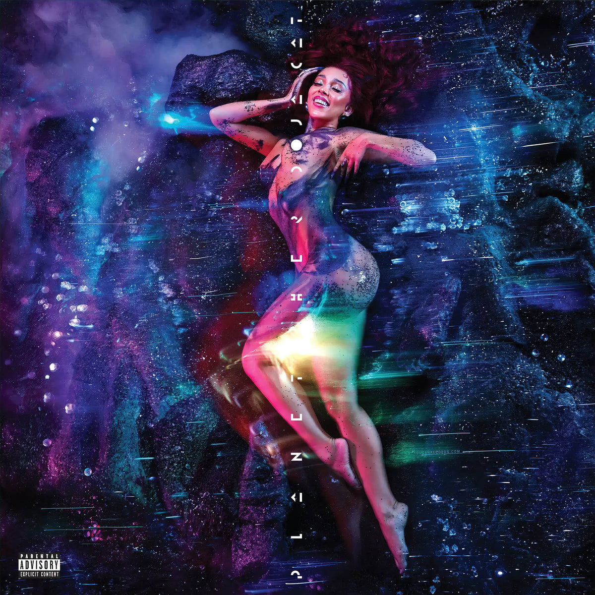Doja Cat Planet Her album cover art for the 5th Anniversary translucent pale blue 2LP vinyl LP available at ToucanRecords.com
