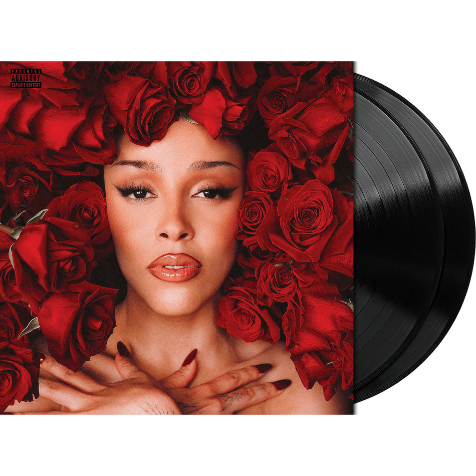 Doja Cat - Vie packshot, black vinyl double album, disco-pop and pop rap