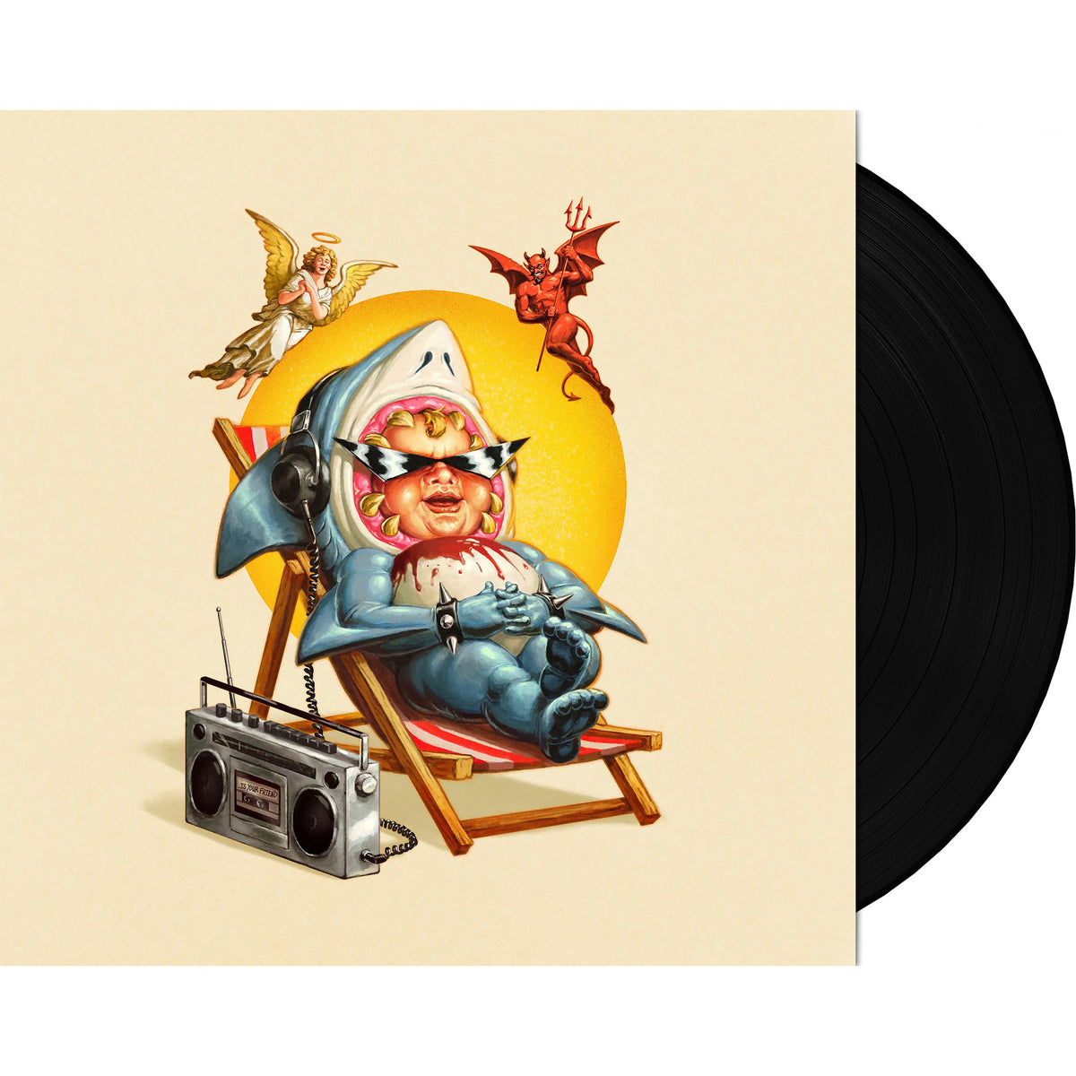 Drain Is Your Friend album packshot, black vinyl edition released by Epitaph Records.