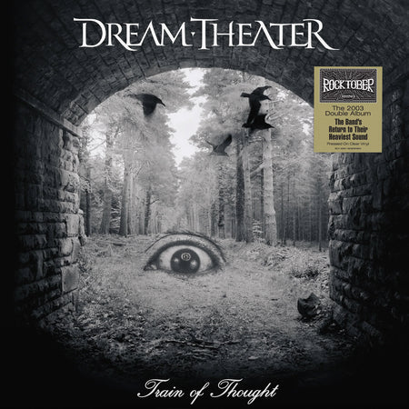 Dream Theater - Train of Thought album cover, clear vinyl 2LP Rocktober 2025 edition, progressive metal - available at ToucanRecords.com