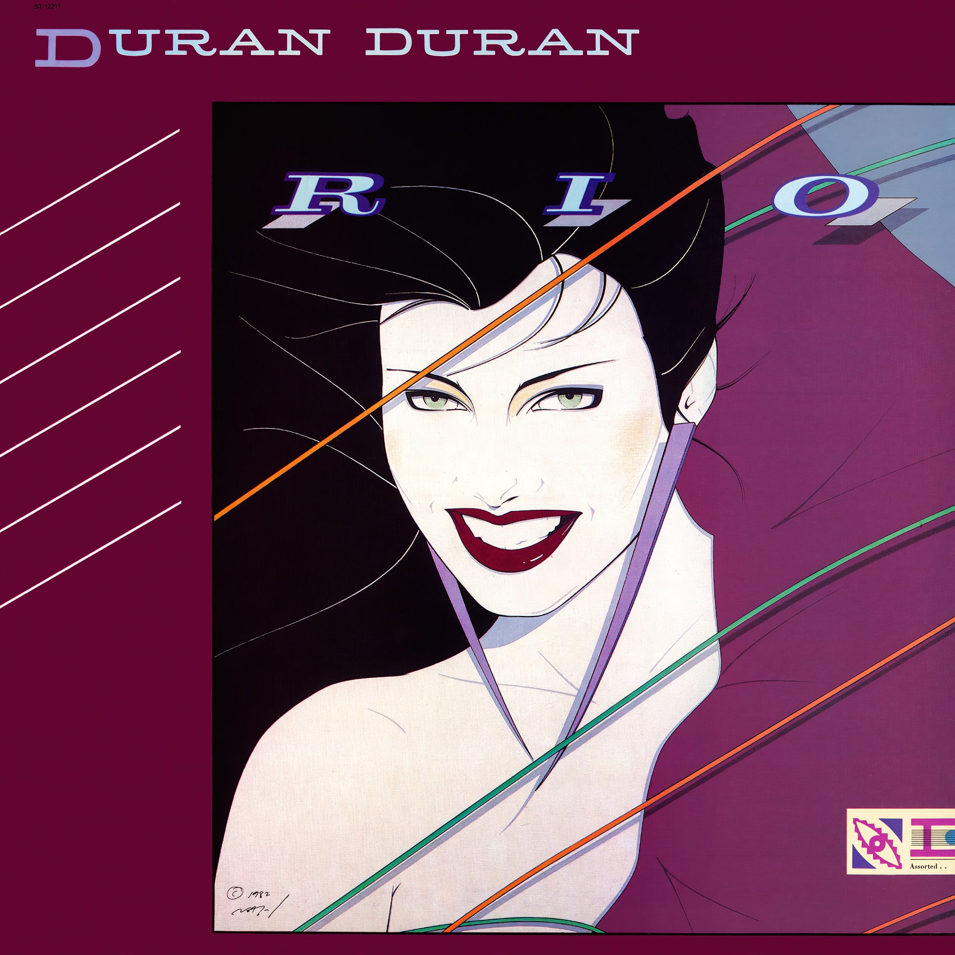 Duran Duran - Rio album cover, black vinyl LP, 1982 new wave classic