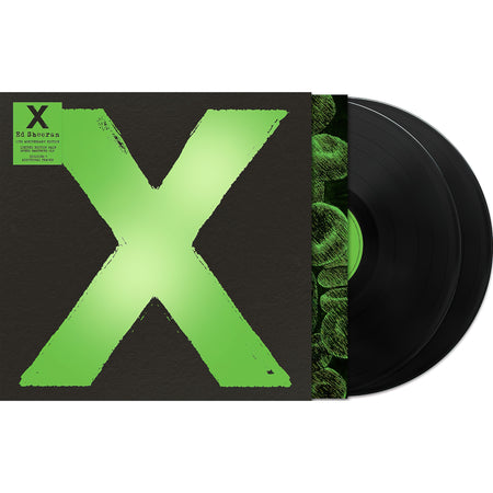 Ed Sheeran, X, 2 LP, 10th Anniversary, multiply, multiplication, times, cover, album, album art, vinyl, additional tracks, half speed master, packshot
