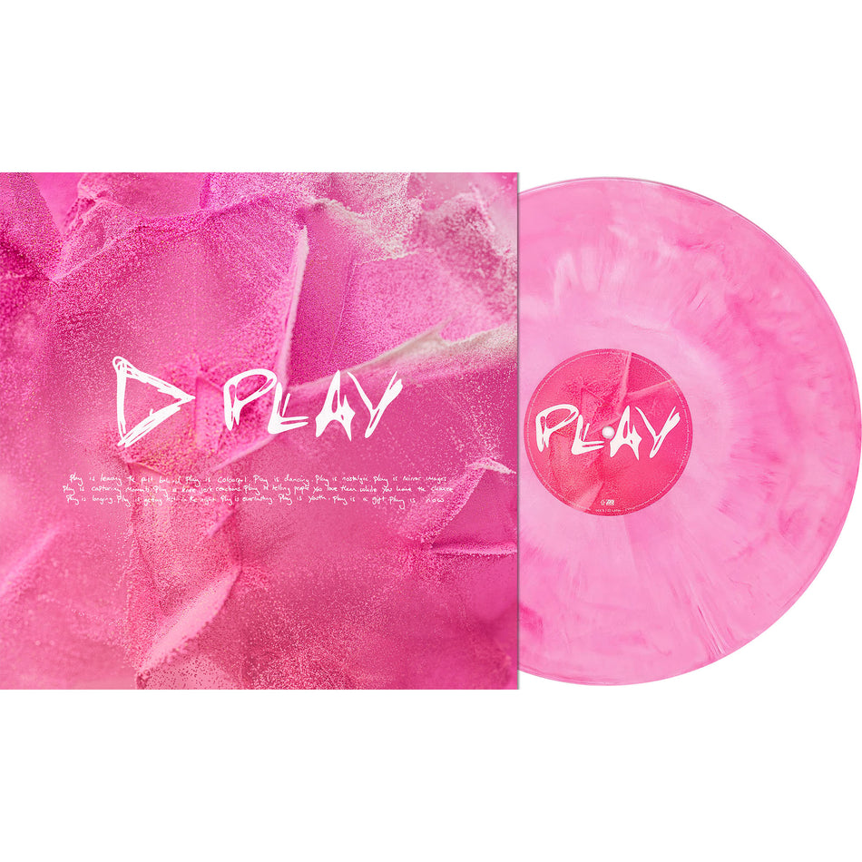 Ed Sheeran - Play packshot, pink & white marble pressing, pop folk, limited edition, indie exclusive vinyl LP