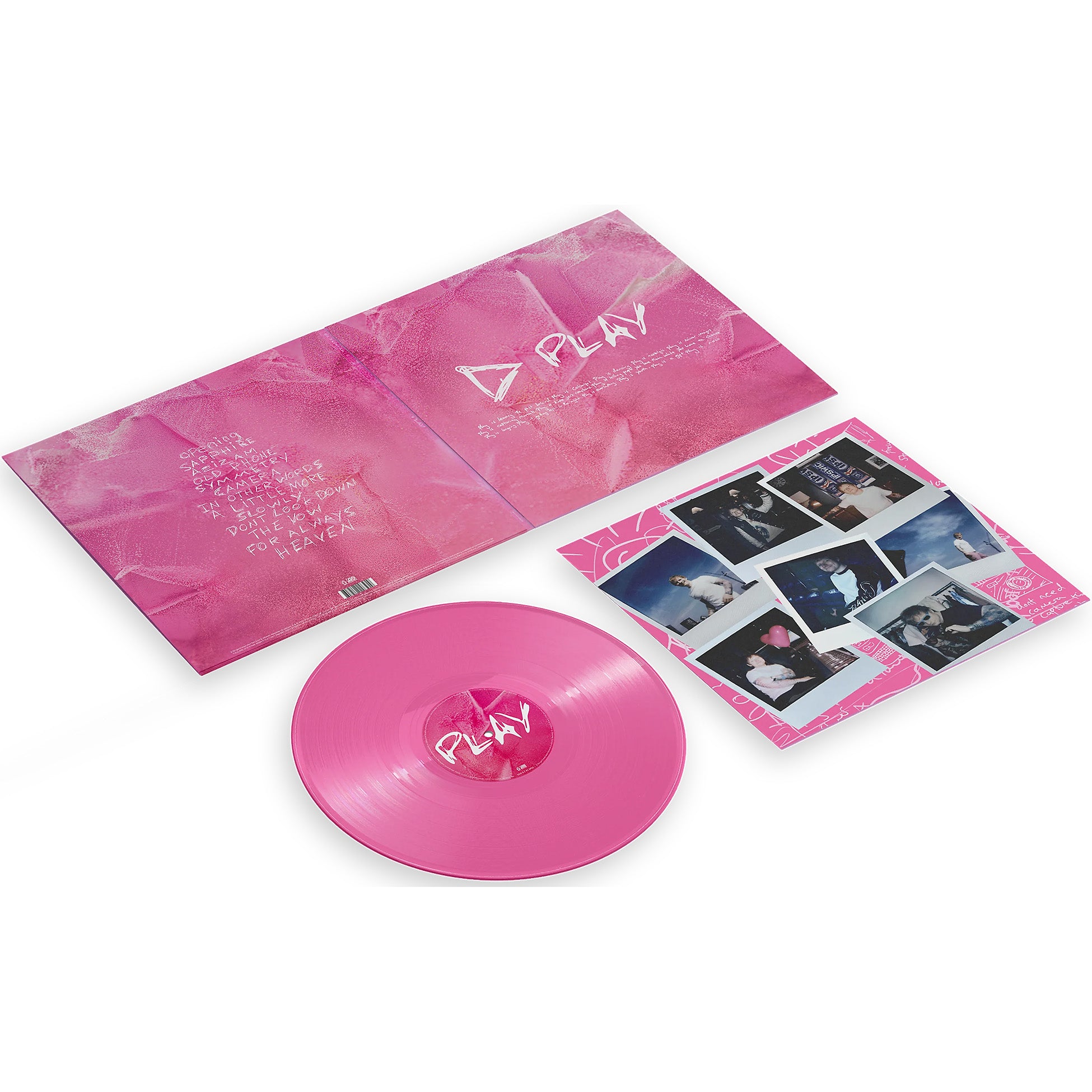 Ed Sheeran - Play packshot, Indie Exclusive pink vinyl, gatefold jacket and printed inner sleeve